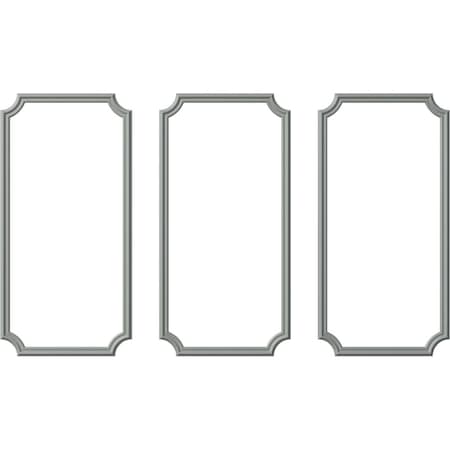 Ekena Millwork 24-in. W x 48-in. H Seville Panel Moulding Kit Triple Panel PMLKSE24X48C